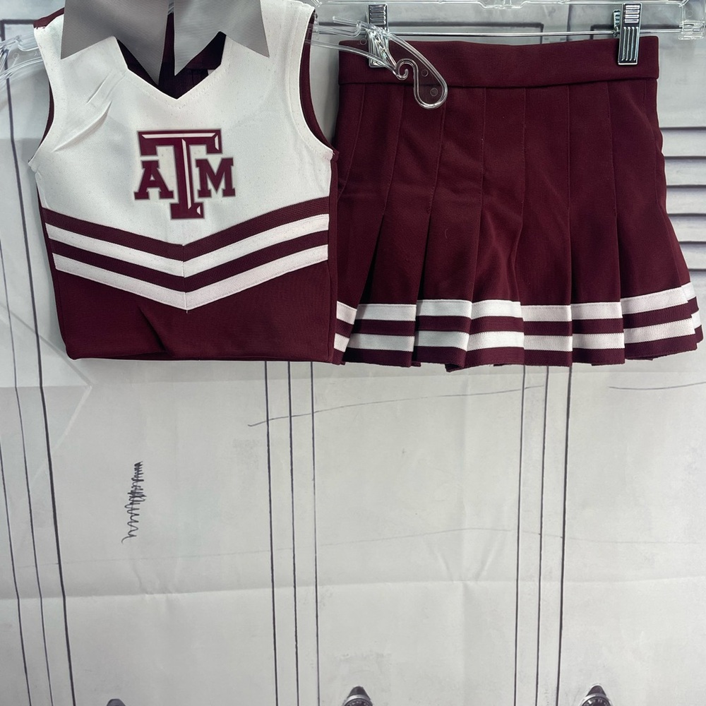 Texas A&M Cheerleader Uniform Set - Picture 4 of 4